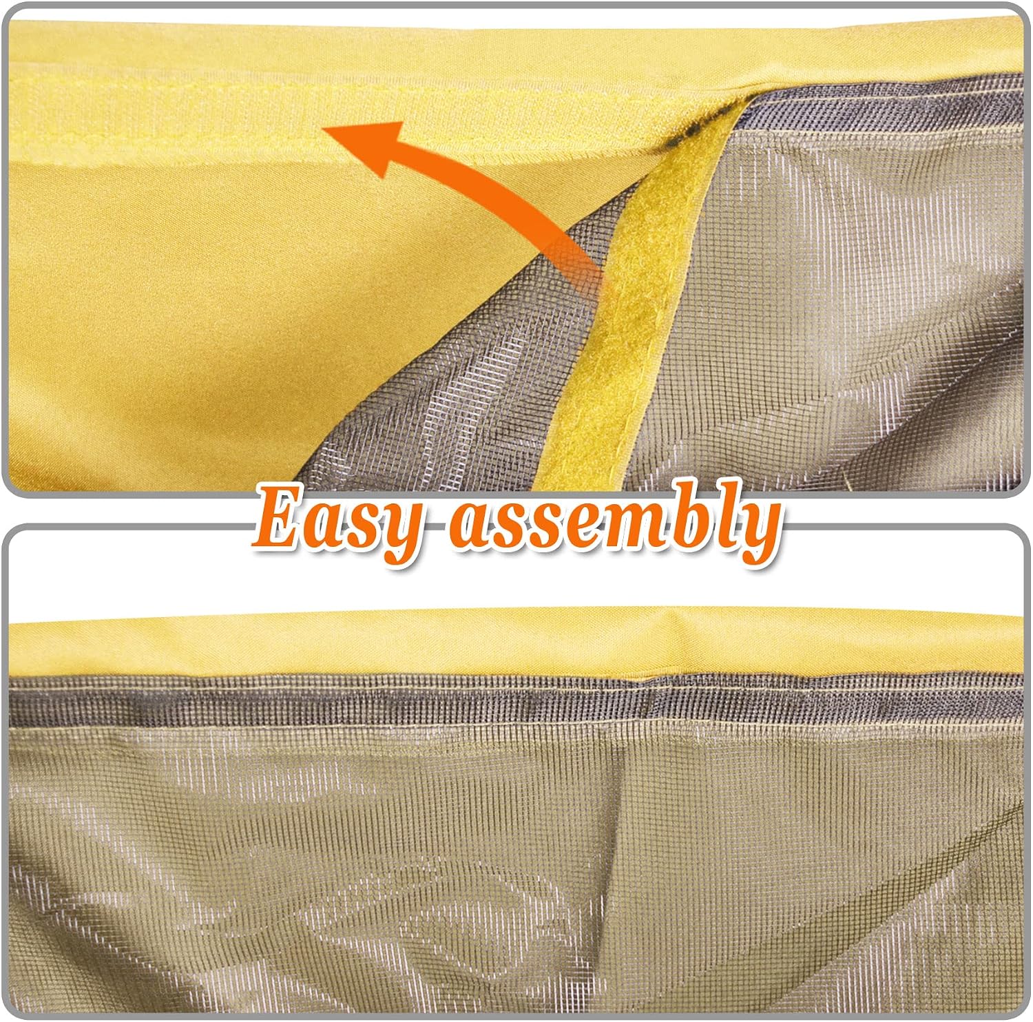 Strong Camel Double Tier Replacement Cover for 10'X10'Gazebo Canopy Top Patio Pavilion Cover Sunshade Polyester-Beige Color