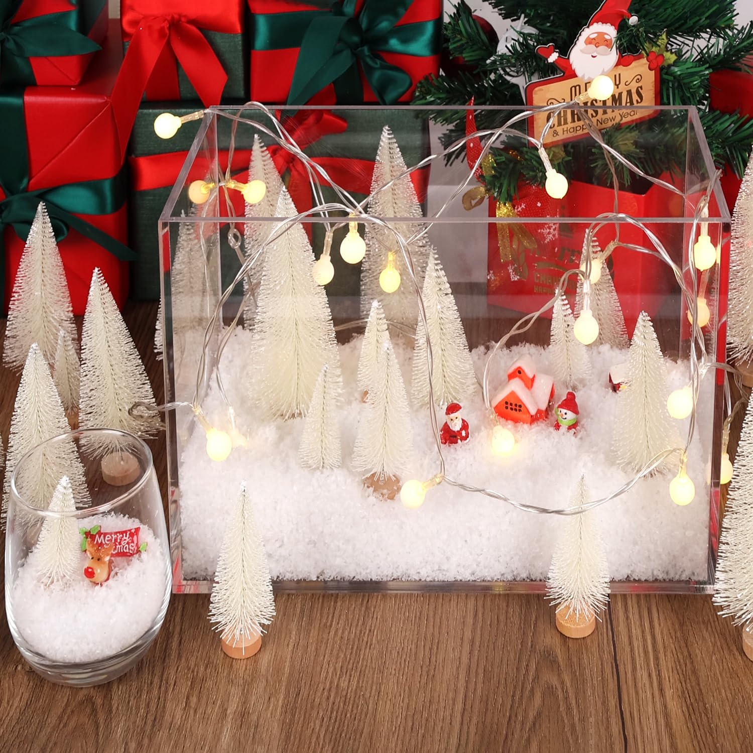 Amazon.co.jp: ミニクリスマスツリー装飾、人工クリスマスツリー5 