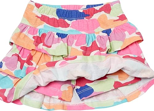 Vista 4 de Tienda Essentials Faldas de punto con volantes para niñas y niños pequeños (cebra manchada anteriormente), paquetes múltiples