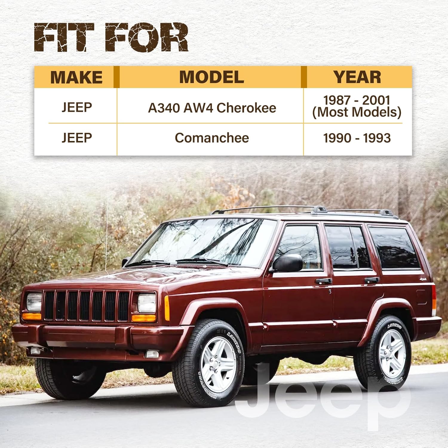 Transmission Shift solenoid Kit Fit for Jeep A340 AW4 Cherokee 1987-2001 / Comanchee 1990-1993# 97420JKP, 97010B