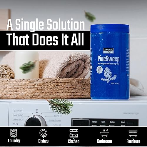 Miniatura 5 de Gel de limpieza multiusos con aceite de pino, limpiador doméstico multiusos para baño, cocina, suelos, lavandería y más, 33.8 onzas líquidas