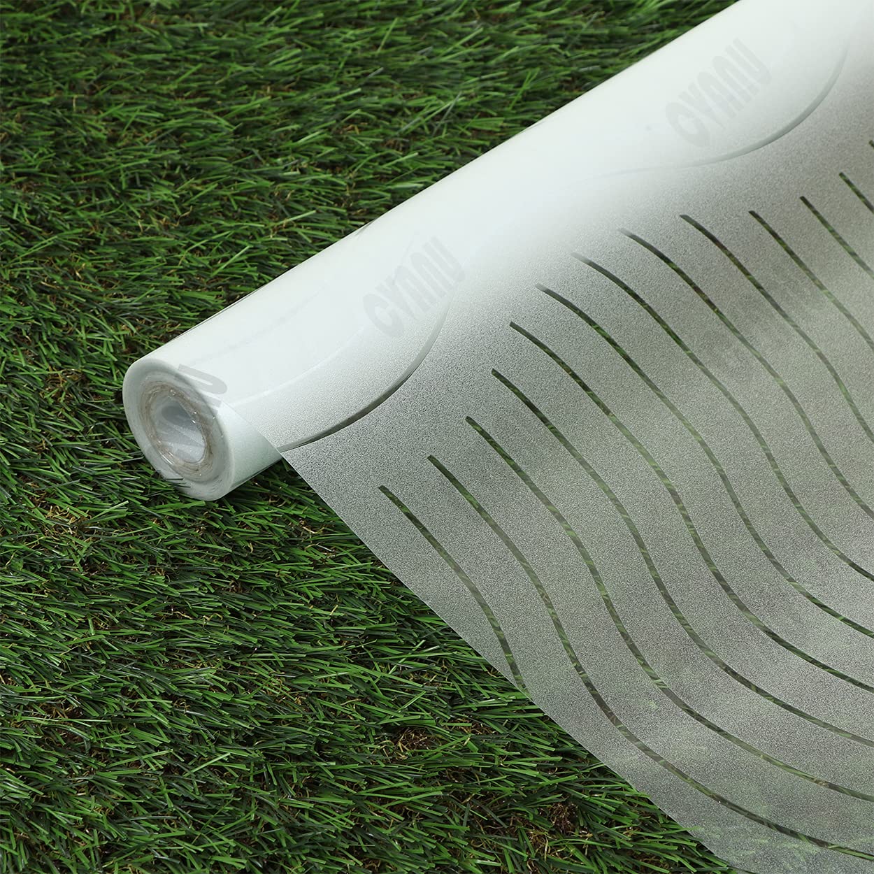 CVANU Window Film Privacy Printed Window Frosting Film Window Sticker Vinyl Sheet for Front Door/Bathroom/Sidelight/Small Windows/Office Meeting Room (24"x175"Pattern22)