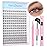 Natural Lash Extension Kit 168Pcs Lash Clusters Kit Wispy Eyelash Extensions 9-12MM Individual Lashes Extensions with Bond and Seal Lash Glue and Eyelash Extension Tweezers DIY at Home by TNFVLONEINS