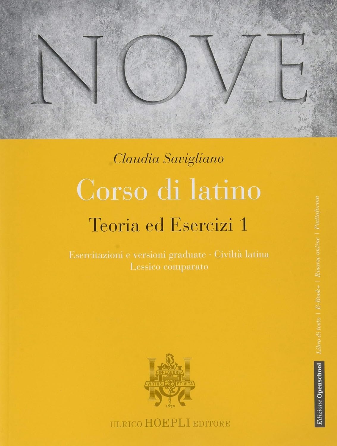 Nove Corso Di Latino Teoria Ed Esercizi + Grammatica