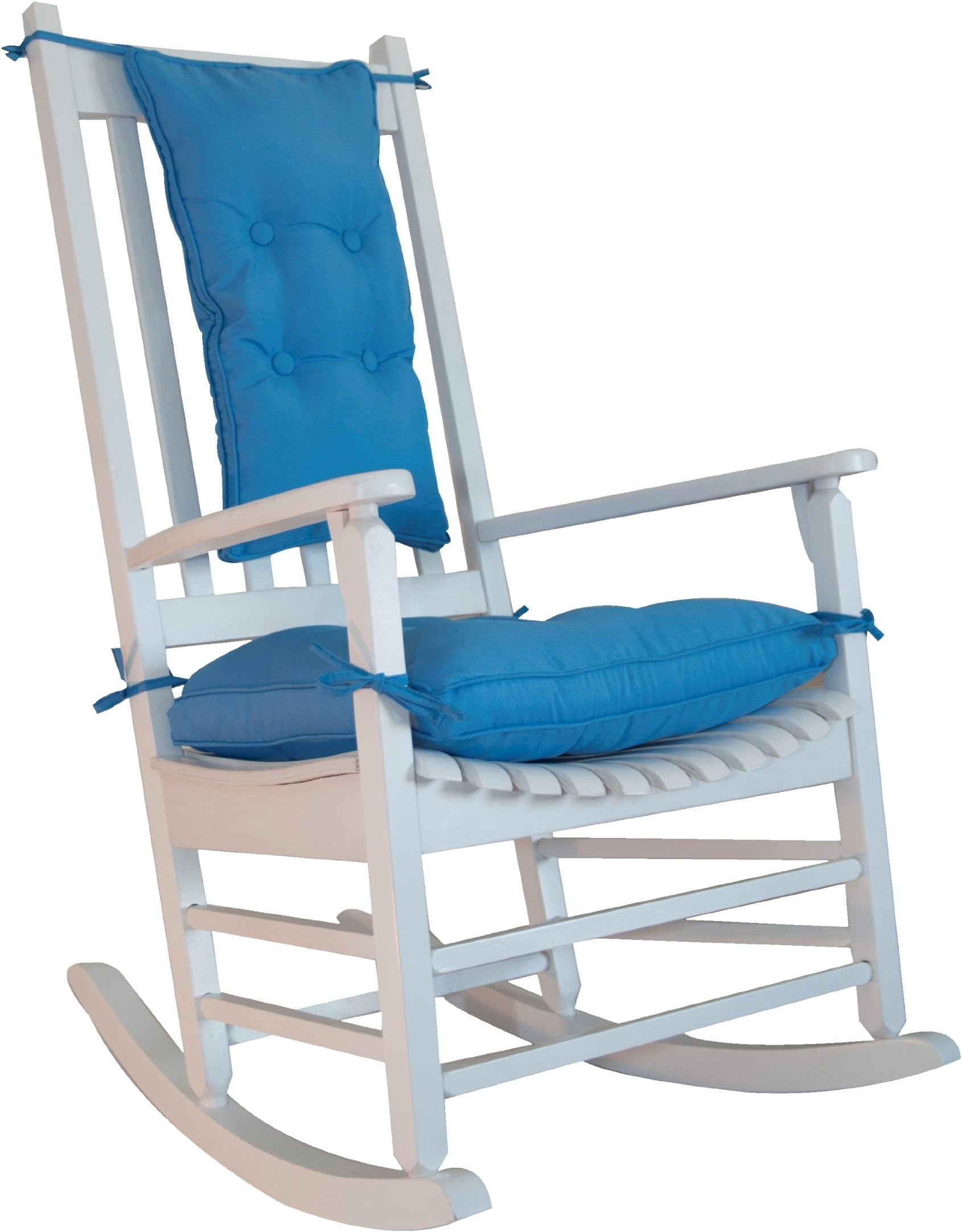 Siena White wood classic rocking chair