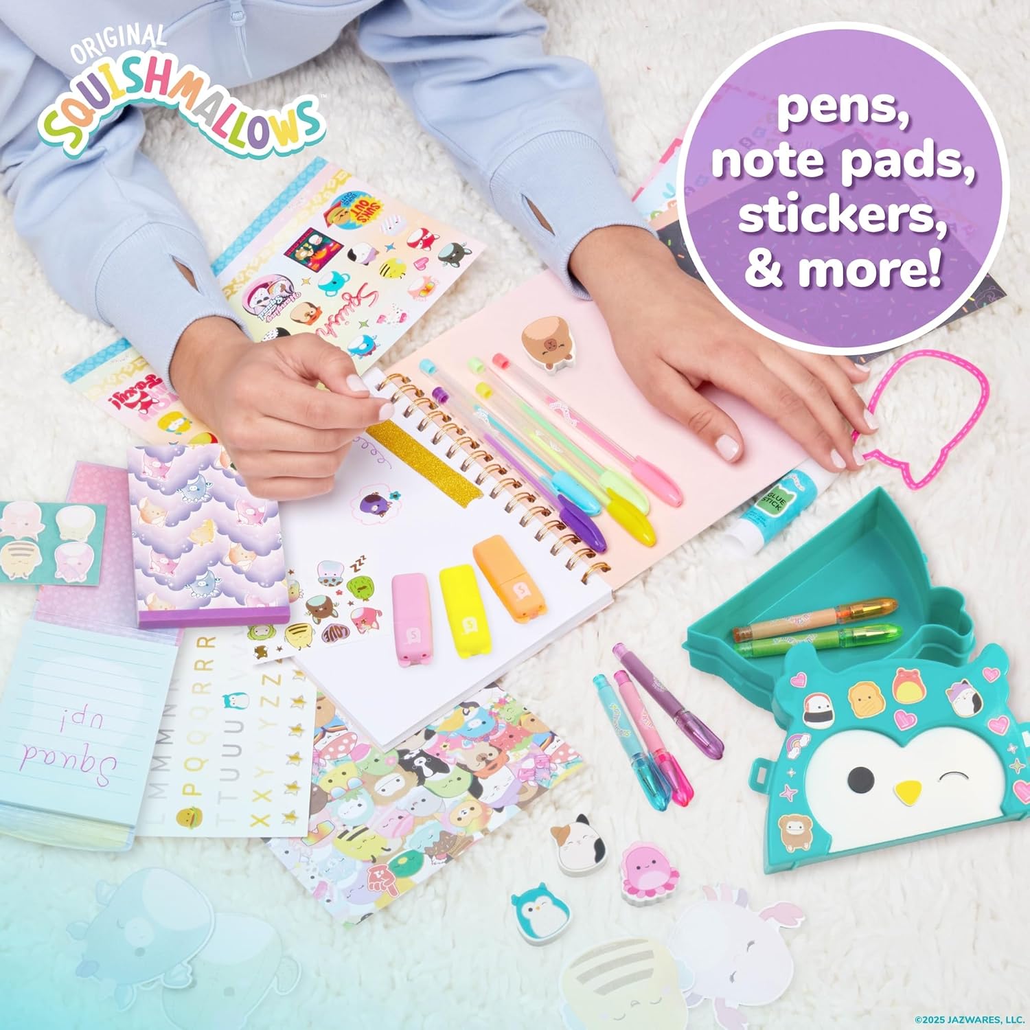 Squishmallows Original Mini Squish Squad Collection, Stationery Set, Over 750 Pieces