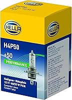Vista 4 de Hella - Foco de rendimiento H4P50 +50, 12 V, 60/55 W (paquete de 2)