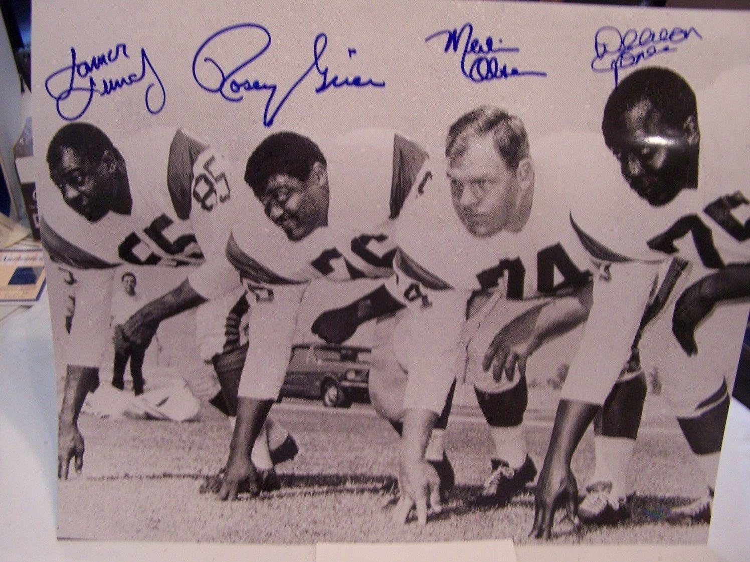 NFL LA Los Angeles Rams Fearsome Four Defensive Line Color 8 X 10 Photo Picture