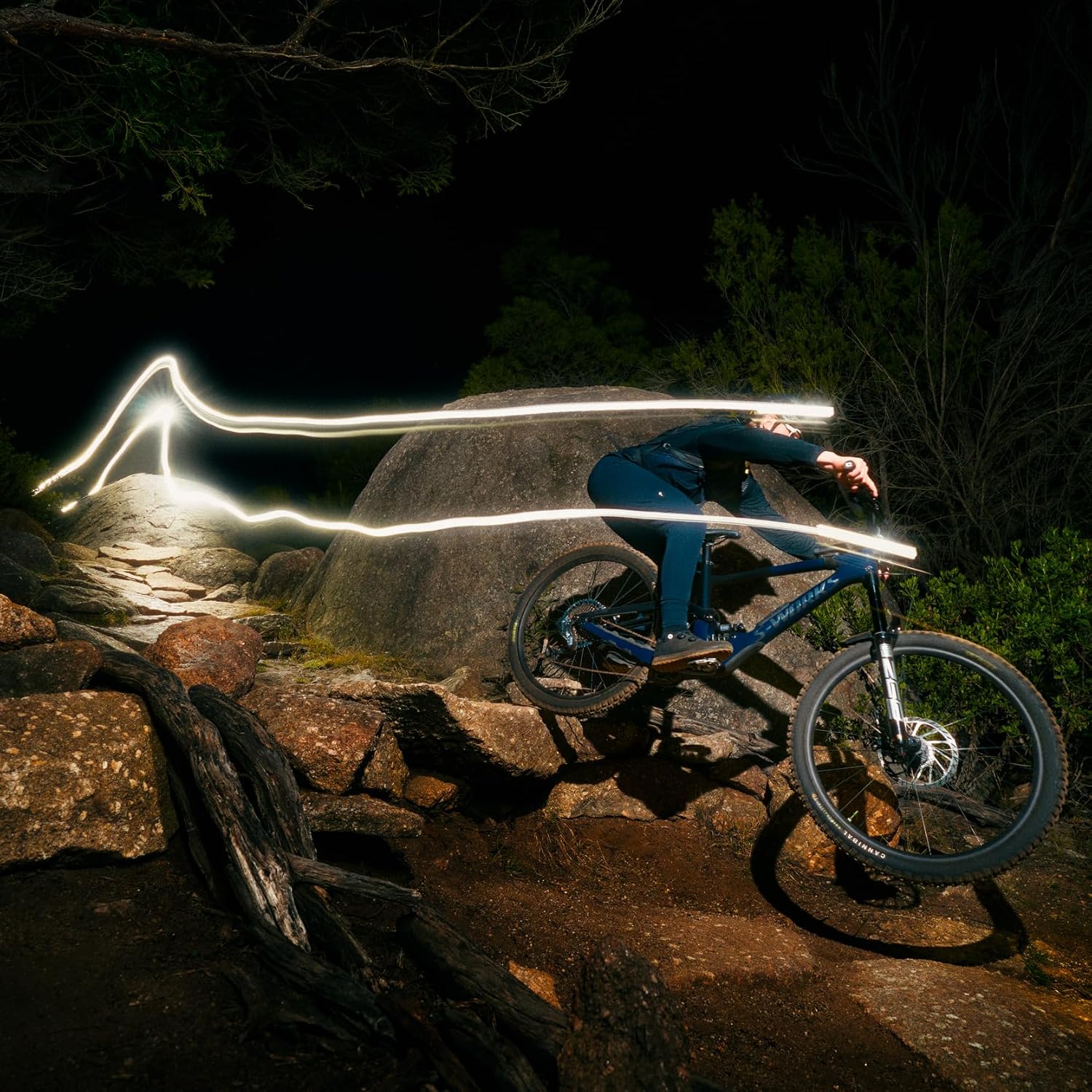 Knog Blinder X 2300 Bike Light Helmet Kit - 2300 Lumen Helmet Mounted Bike Headlight with External Battery, IP67 Waterproof,USB-C Rechargeable-Secure Helmet Mount Bicycle Light for Night Riding