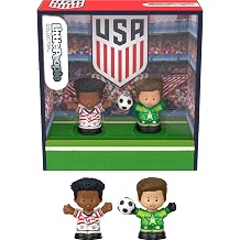 Little People Collector U.S. Soccer Special Edition Set for Sports Fans, 2 Player Figures in a Display Package
