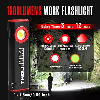 lexall Mini Flashlight 2 Pack Slim Flashlight