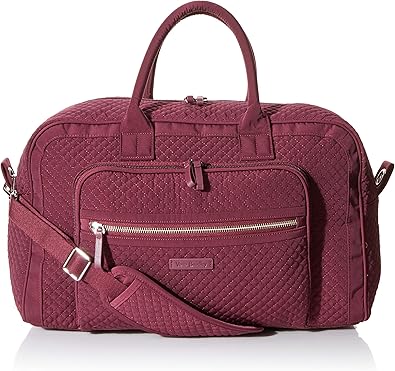 review Vera Bradley Microfiber Compact Weekender Travel Bag