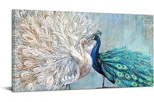 sechars Large Peacock Wall Art