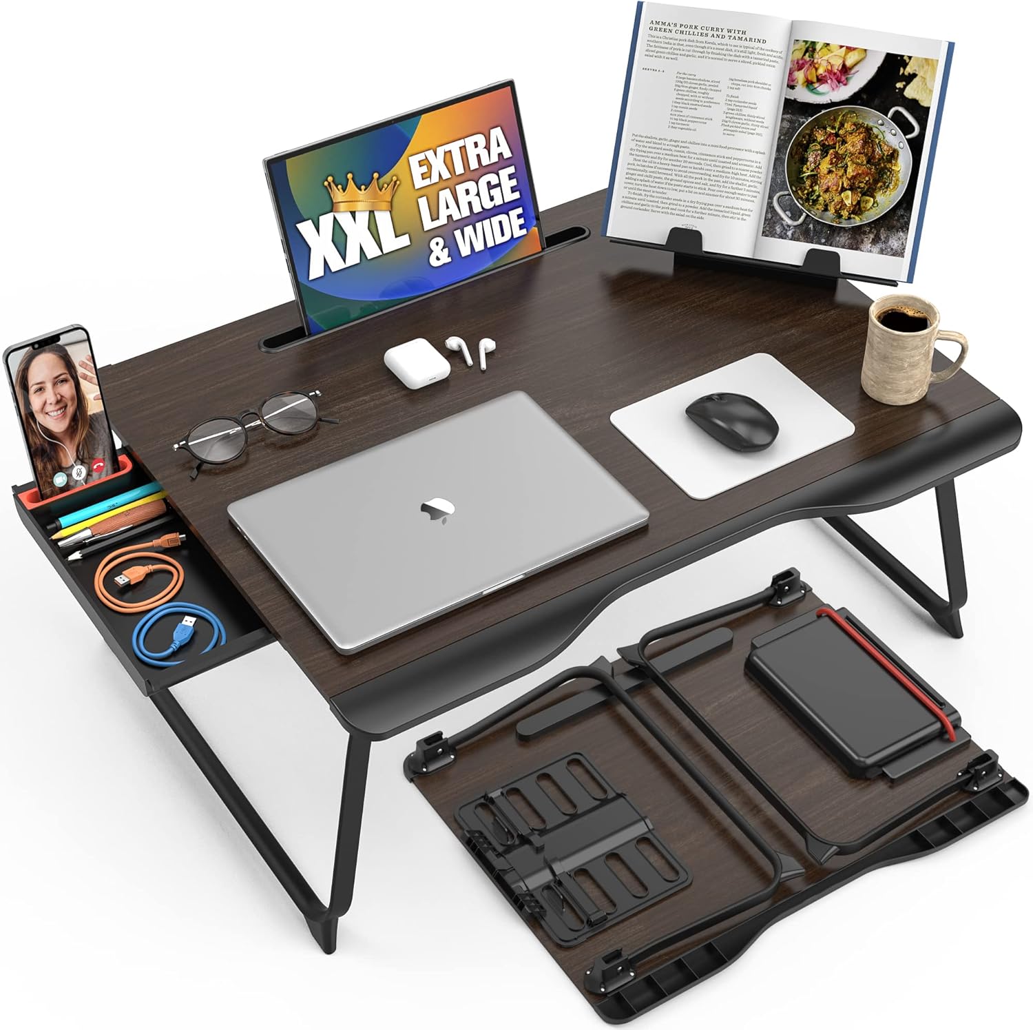 Buy Cooper Mega Table XXL Extra Large Lap Desk for Bed Laptop Table