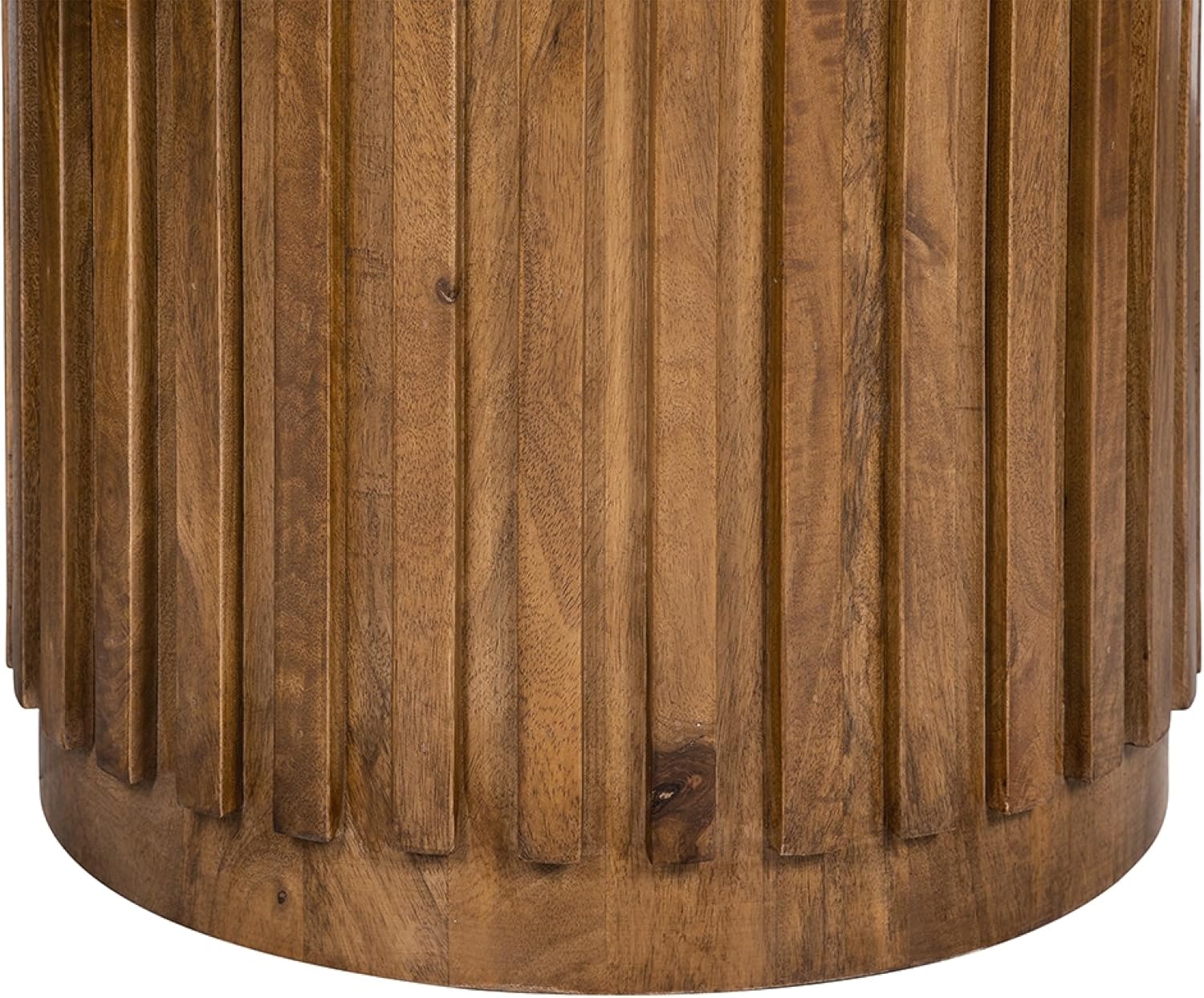D47x30 Wooden Pedestal Dining Table, Brown