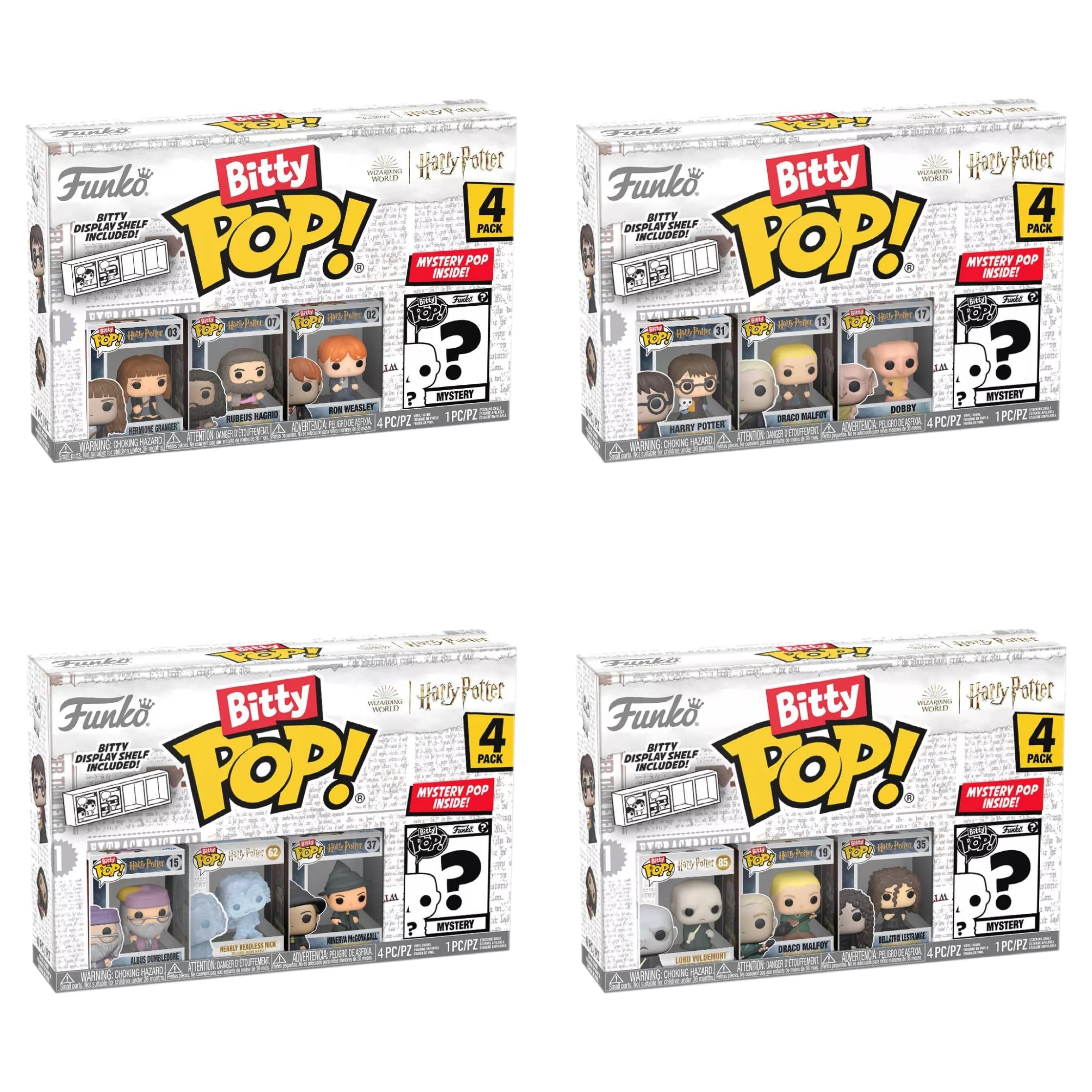 【新品未開封】Funko Bitty POP ハリーポッター 16体セット Amazon.com: Funko Bitty Pop! Harry Potter 4-Pack Bundle – 16