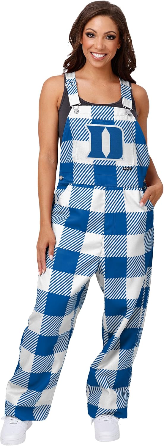 FOCO NCAA womens Ncaa College Team Logo Bib Overalls