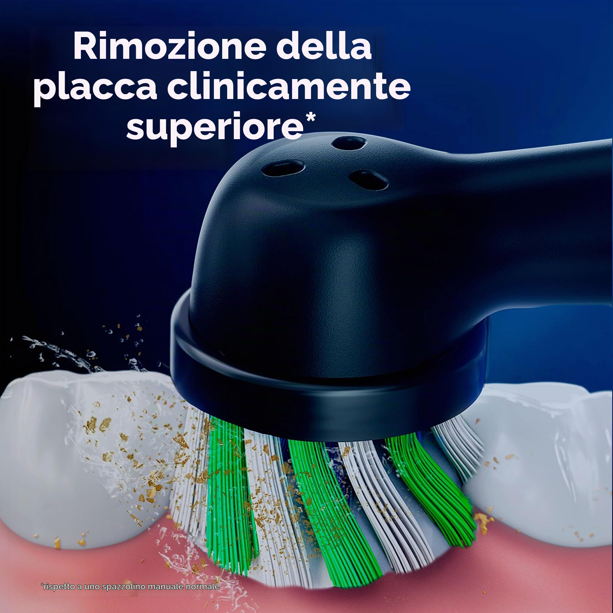Oral-B CrossAction - Testine di ricambio per spazzolino elettrico, 6 pezzi, colore: nero