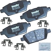 Vista 215 de Bendix Priority1 CFC154 - Juego de pastillas de freno de disco para Avanti II, Century, LeSabre, Regal, Riviera, chasis comercial, DeVille