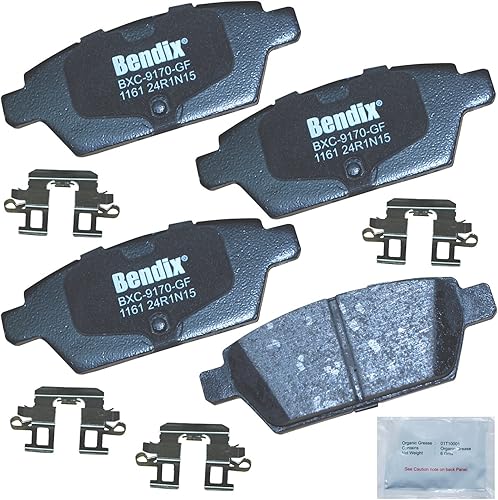 Miniatura 215 de Bendix Priority1 CFC154 - Juego de pastillas de freno de disco para Avanti II, Century, LeSabre, Regal, Riviera, chasis comercial, DeVille