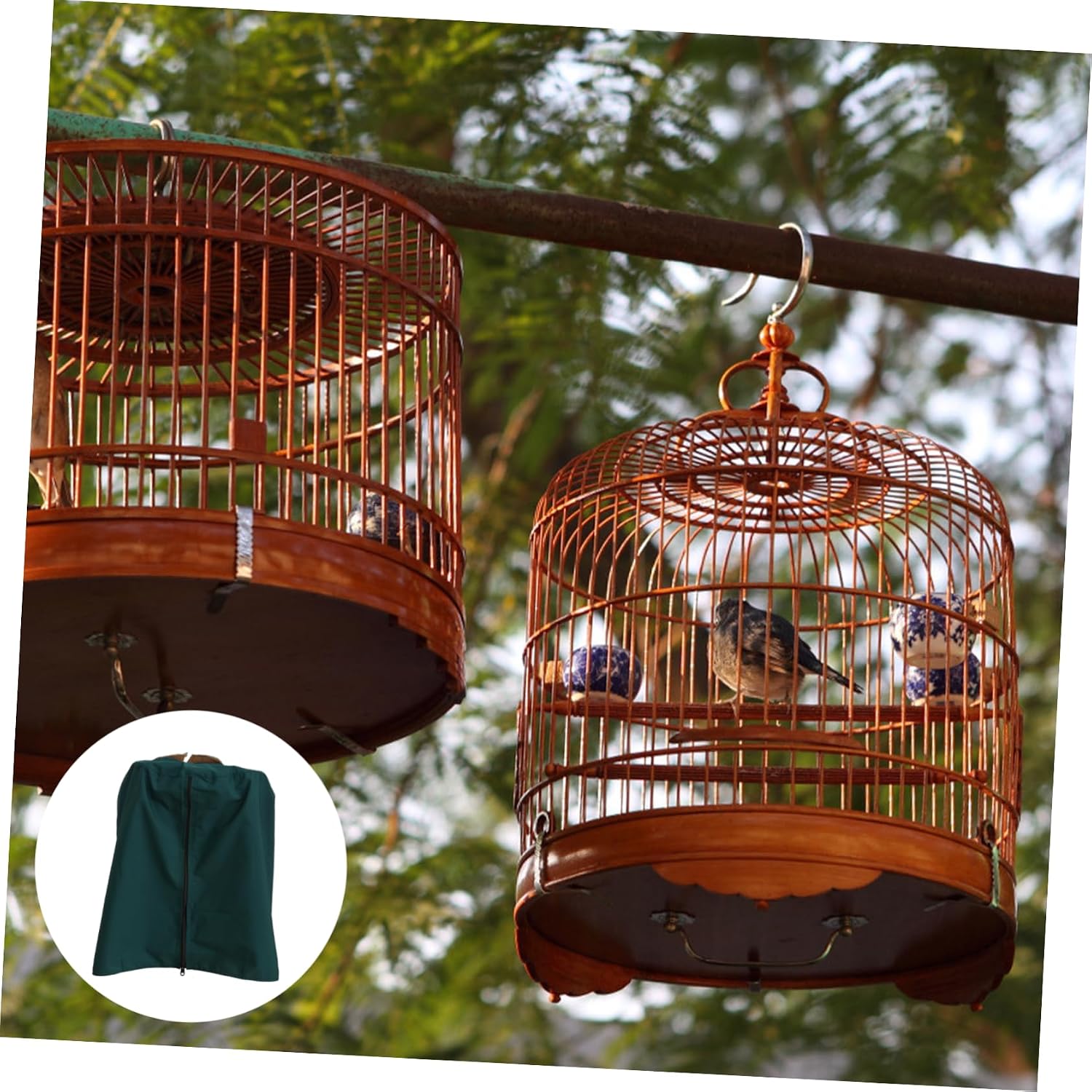 Garneck Birdcage Covers for Parrots Mesh Shading Cloth Breathable Cage Accessory for Better Sleep Random Color Windproof and Durable Protection Without Cage
