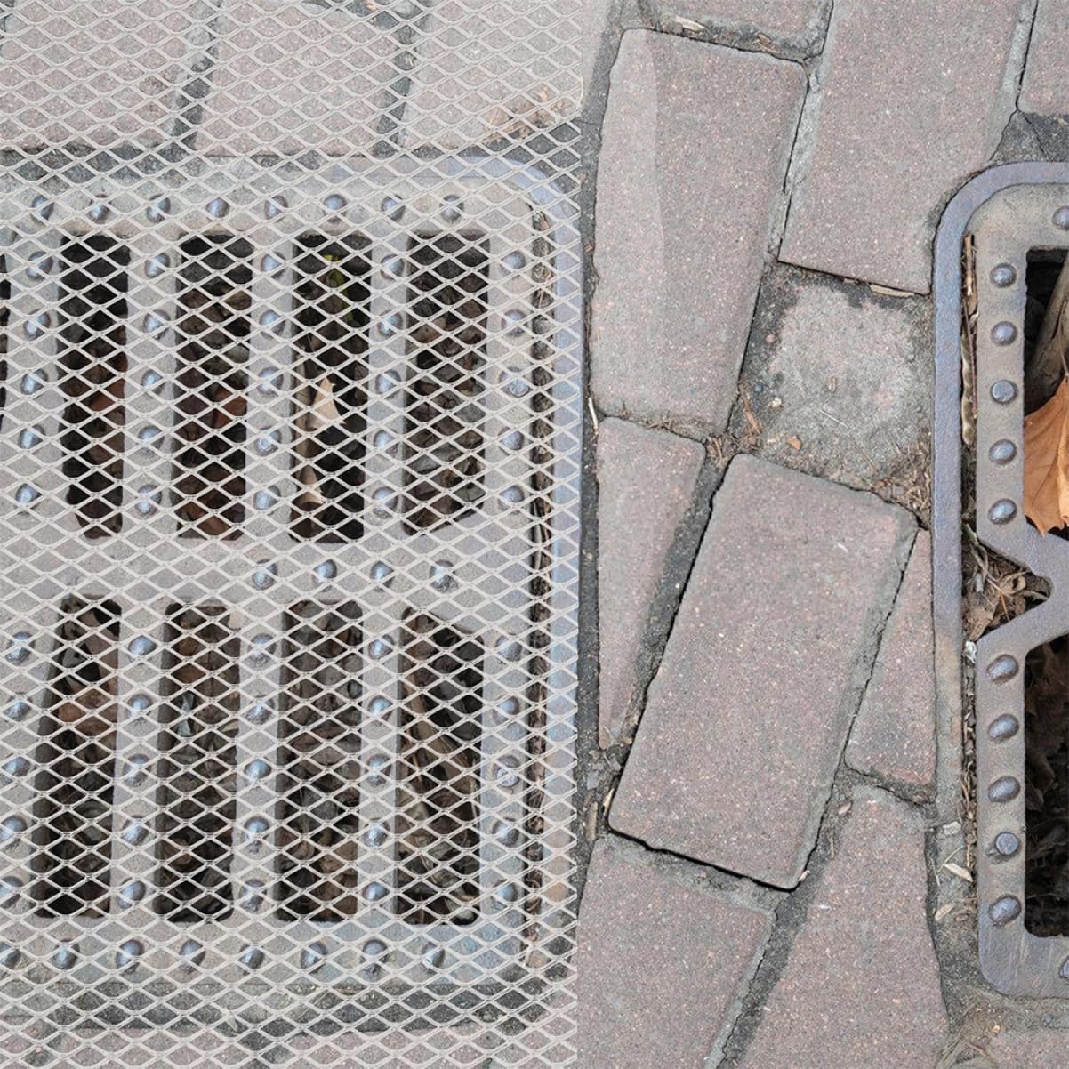 Grille De Protection De GouttièRe En Alliage D'Aluminium 600X6Cm Filet Anti-Feuilles Pare-DéBris Pour Jardin Facile À Installer Et Couper