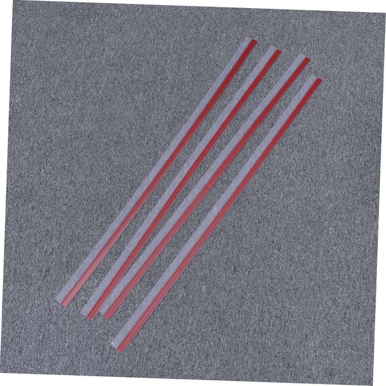 4pcs Transparent Under Door Draft Stopper Seal Soundproof Weather Stripping for Interior Exterior Doors Adhesive to Block Noise and Dust