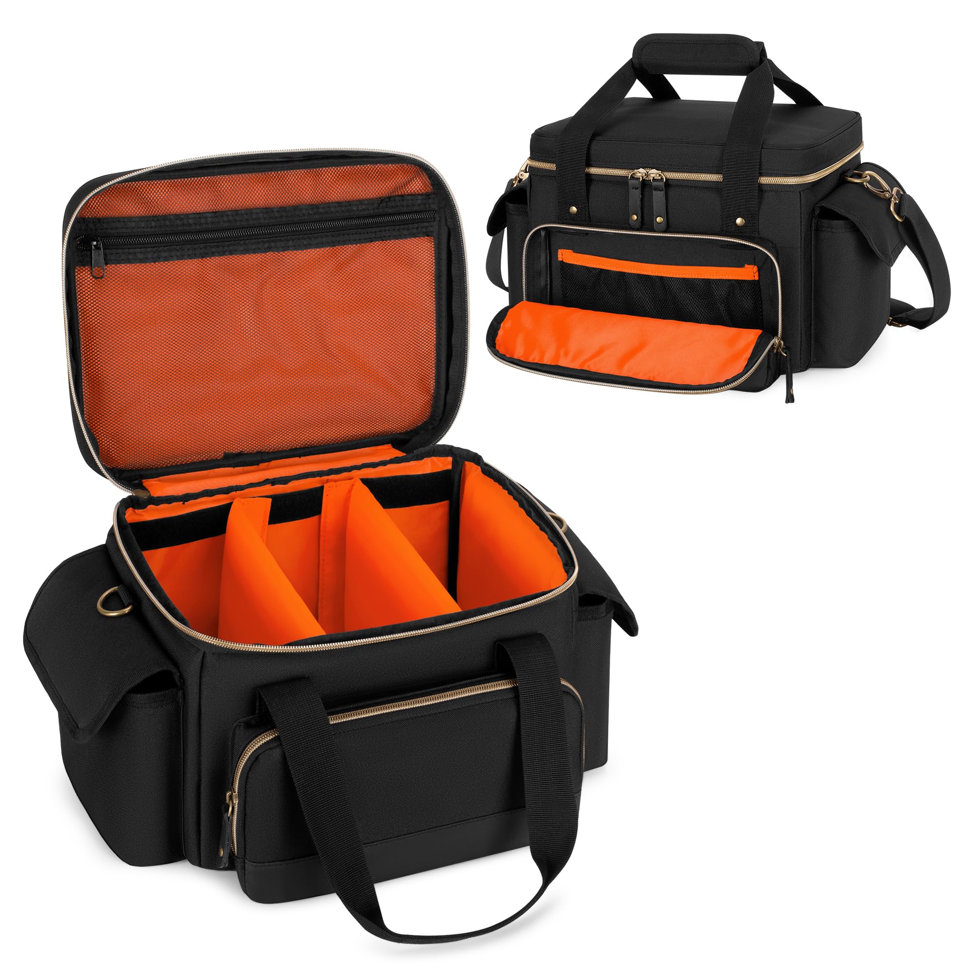Damero Borsa per Cavi DJ con Divisori Regolabili, Borsa Organizer da Viaggio per Concerti da Musicisti Adatta per Attrezzatura DJ, Attrezzatura Musicale e Accessori