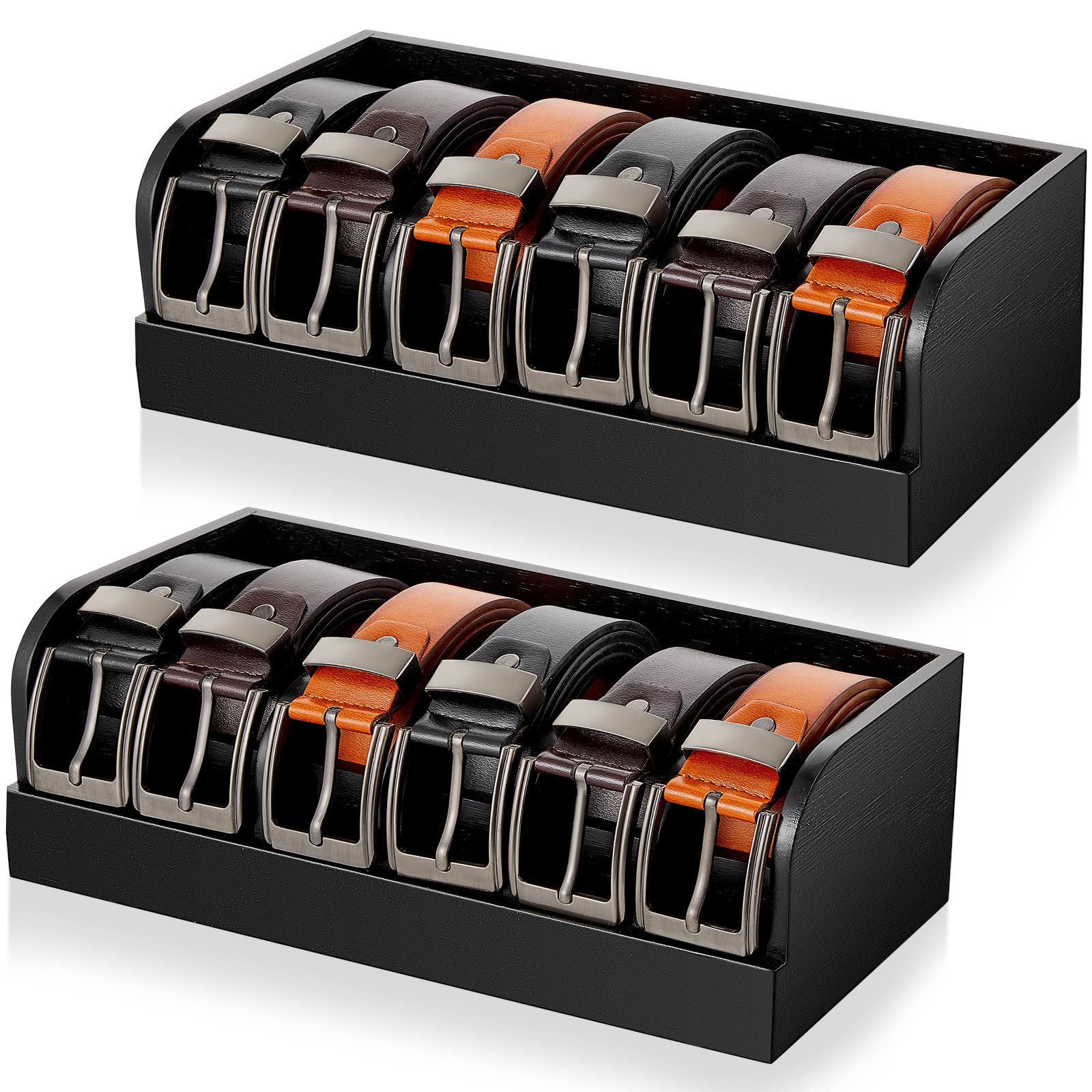 tie and belt organizer box