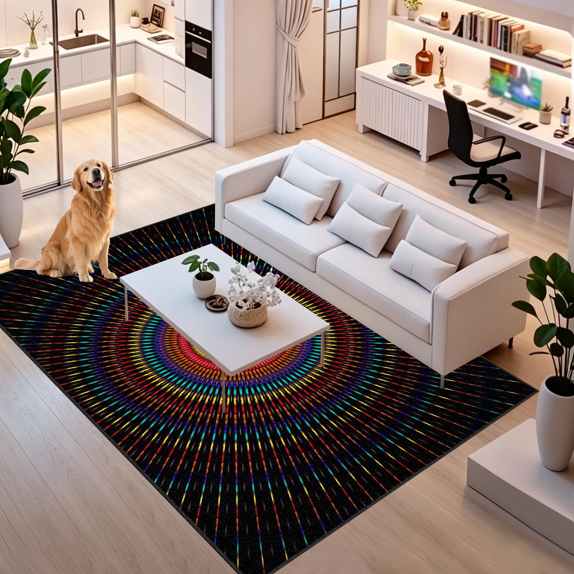 Tapis Sol Gaming 200 x 290 cm pour Salon Chambre Chambre Salle à Manger Cuisine