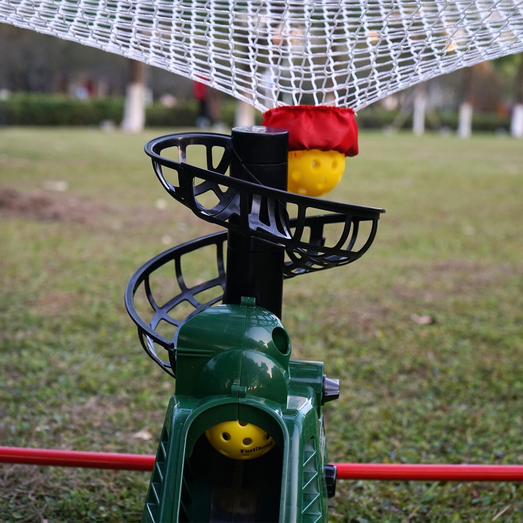 Furlihong 680PBH Kit de Iniciación para Pickleball, Incluye Máquina de Lanzamiento, Red Recicladora de Pelotas, Paleta de Pickleball, 3 Pelotas de Pickleball y Bolsa de Transporte