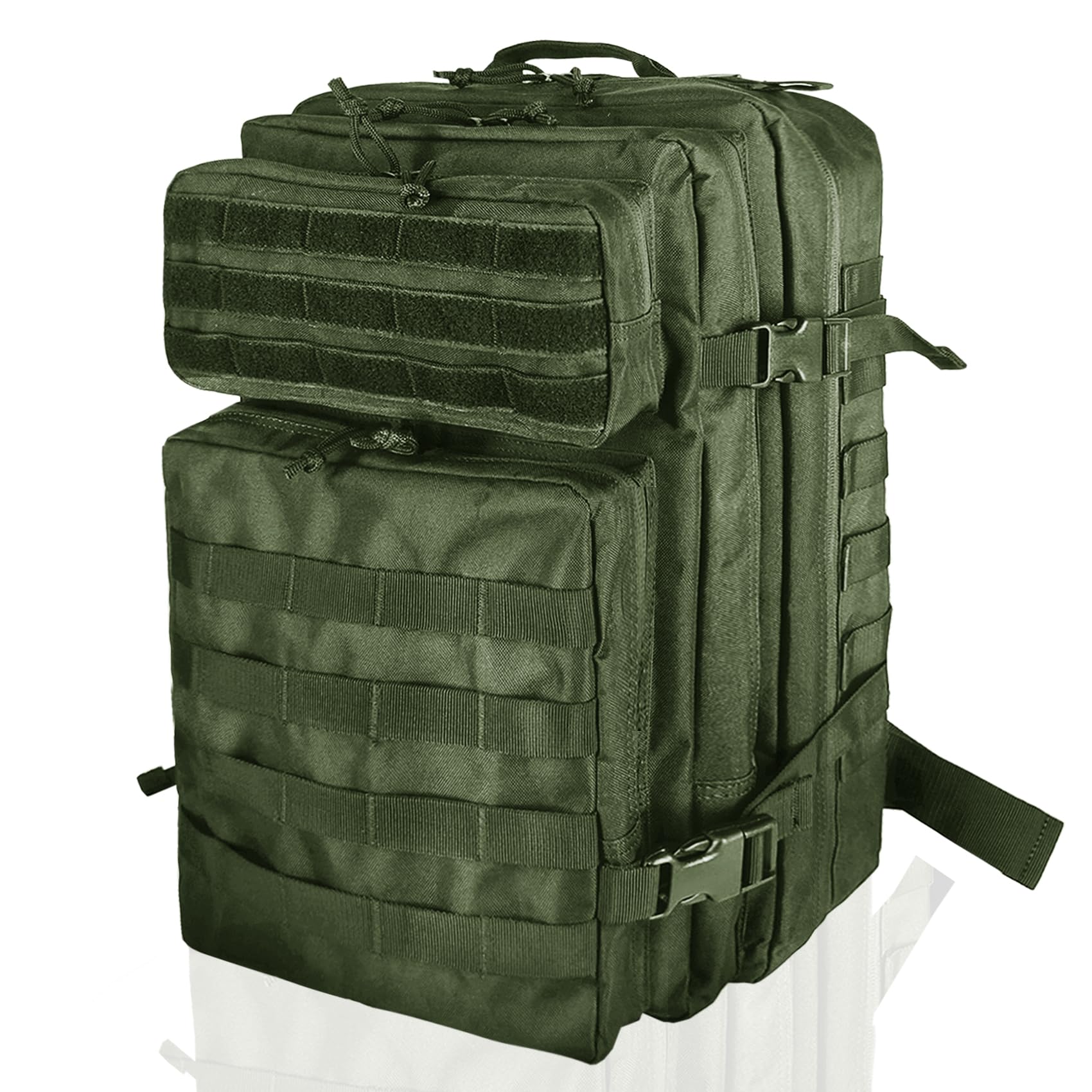owwasd Militär Rucksack Herren,45L Groß Rucksack Wasserdicht Outdoor Assault Survival Wanderrucksack Herren, Taktischer Backpack Geeignet für Camping,Jagd,Wandern und Andere Outdoor-Aktivitäten(Grün)