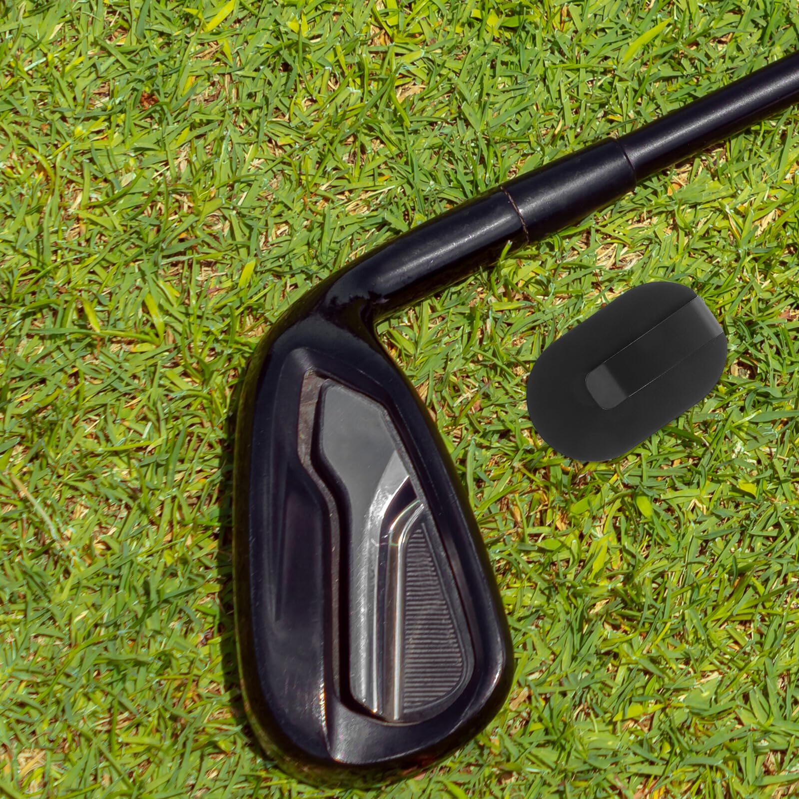 Magnetischer Entfernungsmesser Gürtelhalter 2 Stück Schwarz | Stahl und Silikon, für Gürtel und Tasche, 2stücke, Tragbare Klemme für Golf Entfernungsmesser