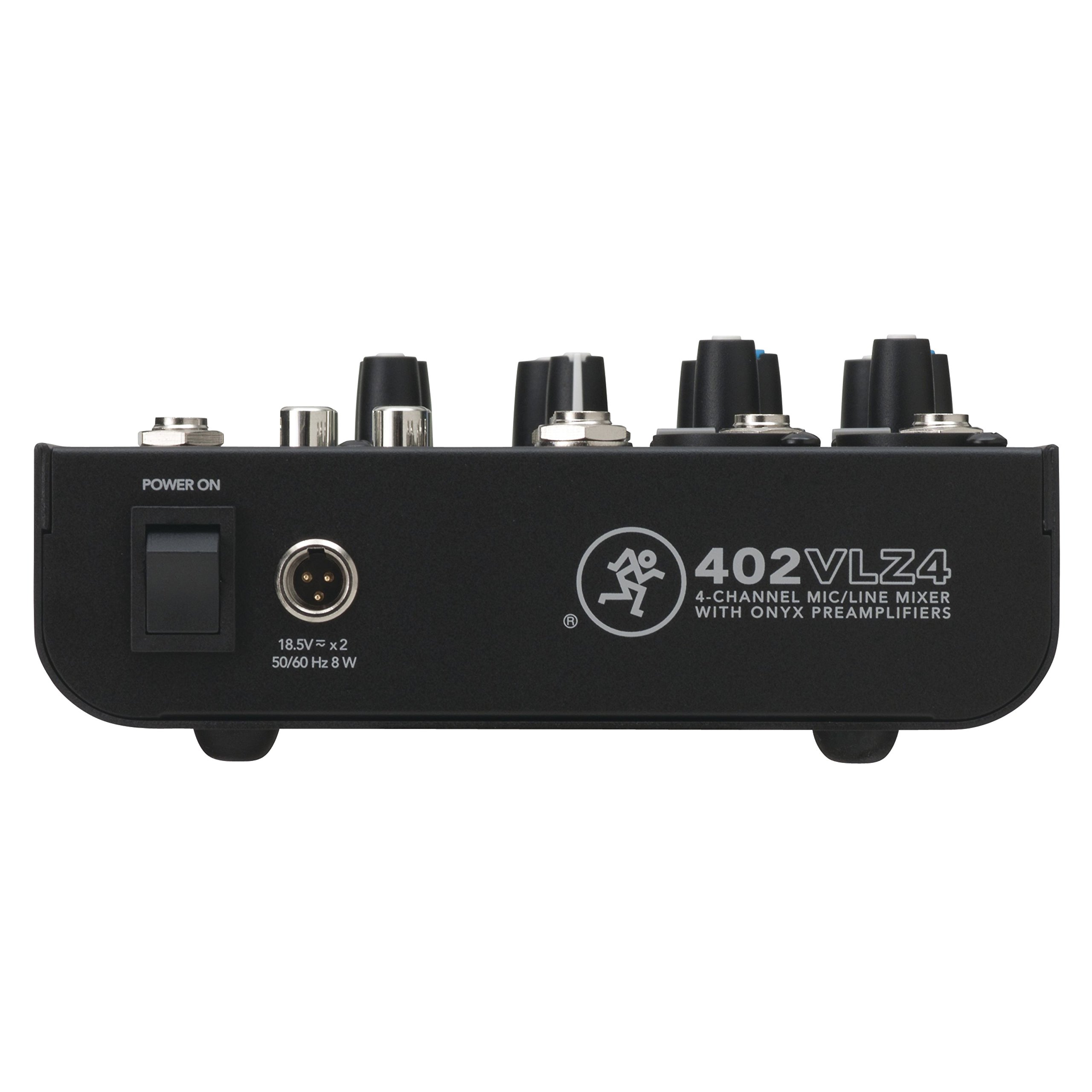 MACKIE 402VLZ4 mezclador analógico compacto de 4 canales con los legendarios previos de micro Onyx