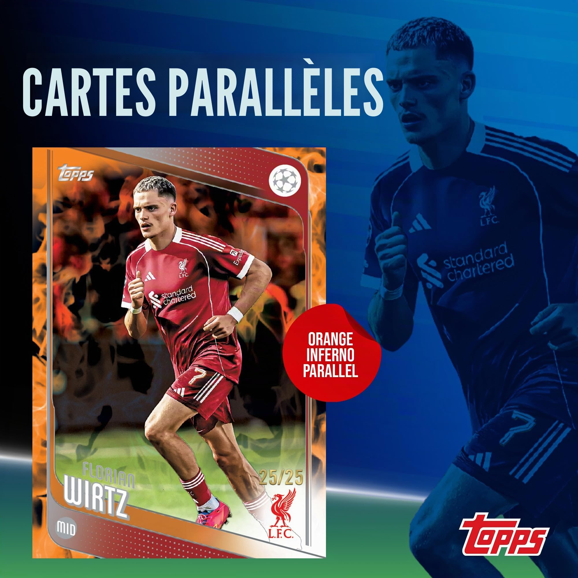 Topps UEFA Club Compétitions de Football 2025-26 – Boîte économique scellée en usine