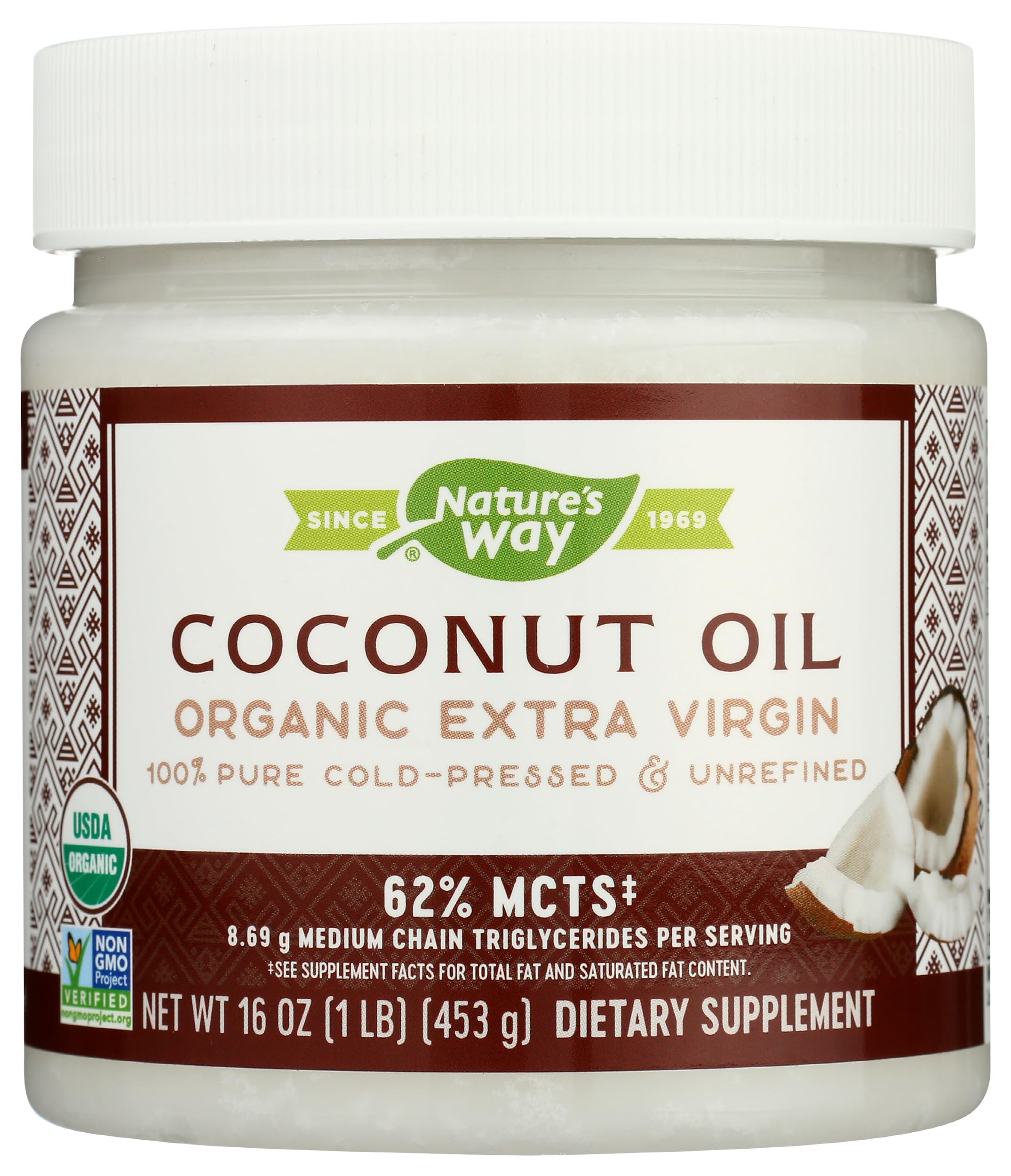 Natures Way Coconut Oil, 16 ozUSDA Organic