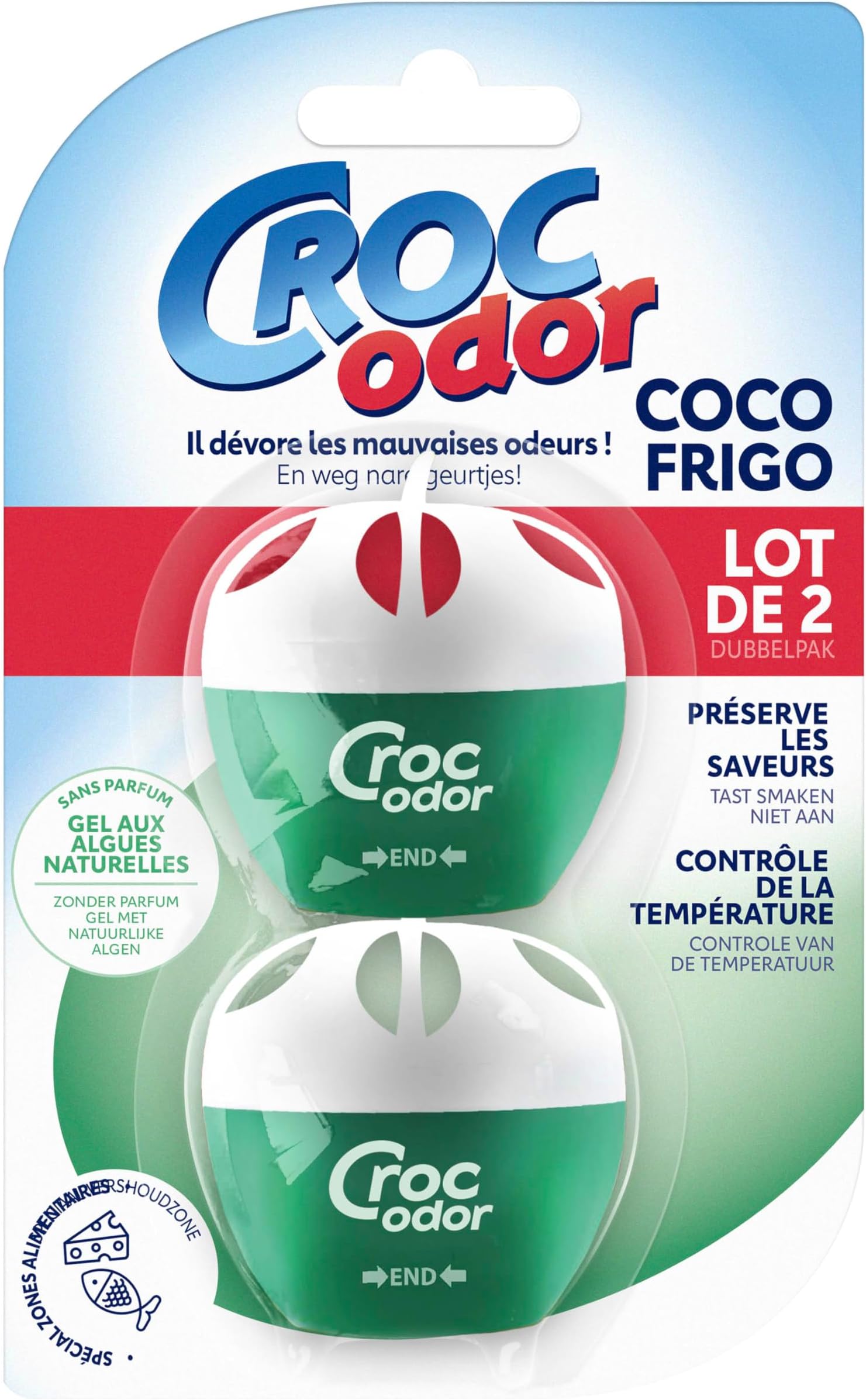 Croc Odor Fridge Gem Twin Pack 2 x 33g