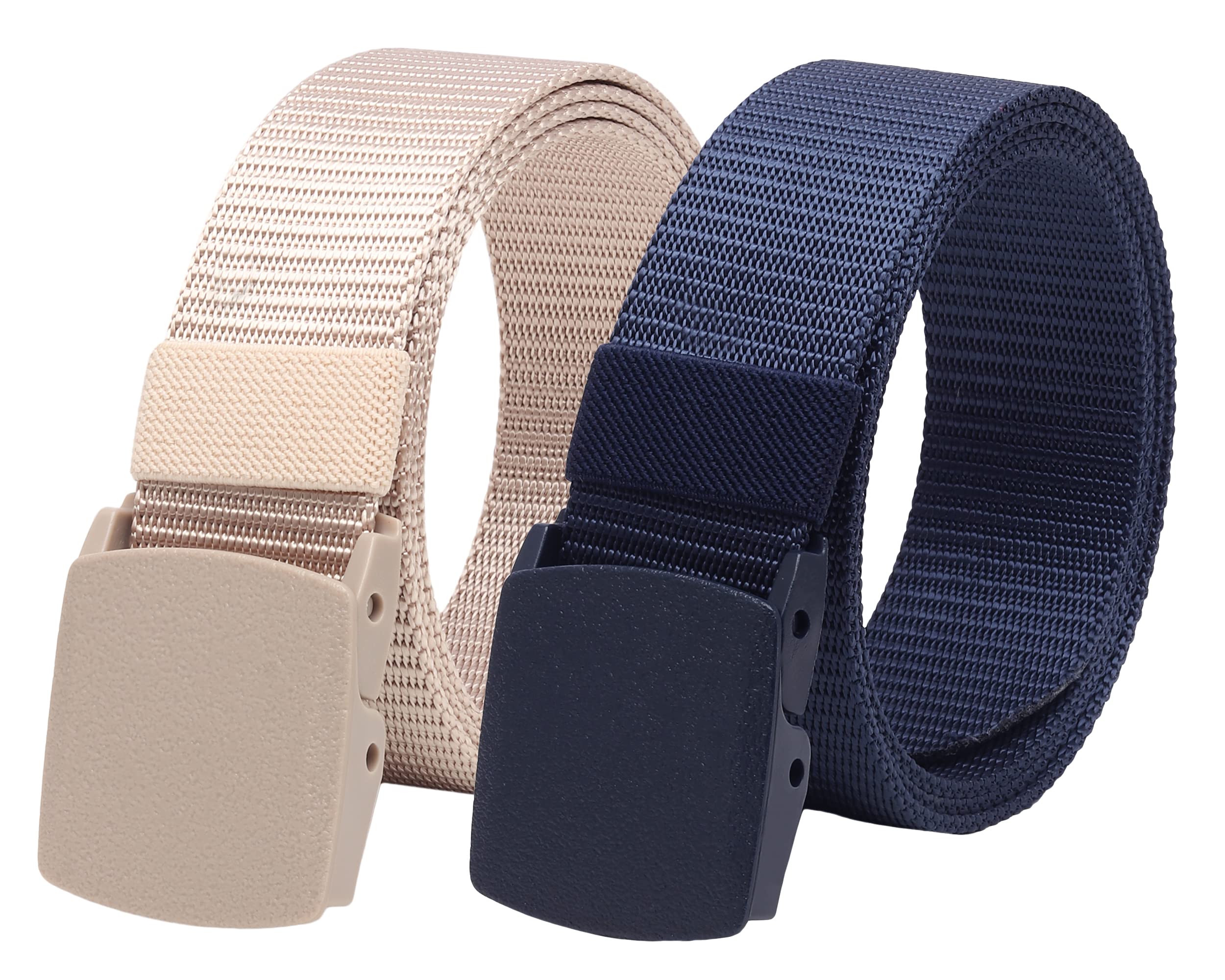 ZORO Unisex Nylon & Canvas Waist Belt For Men & Women, (Pack of 2), Fits on upto 40 inches Waist Size