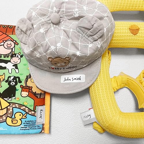 Miniatura 8 de No-Iron Fabric Labels, Kids Clothing Labels Self-Stick Write-On, Name Labels for Daycare, Camp, School, Toys, Organizing, Washer & Dryer Safe, Pack