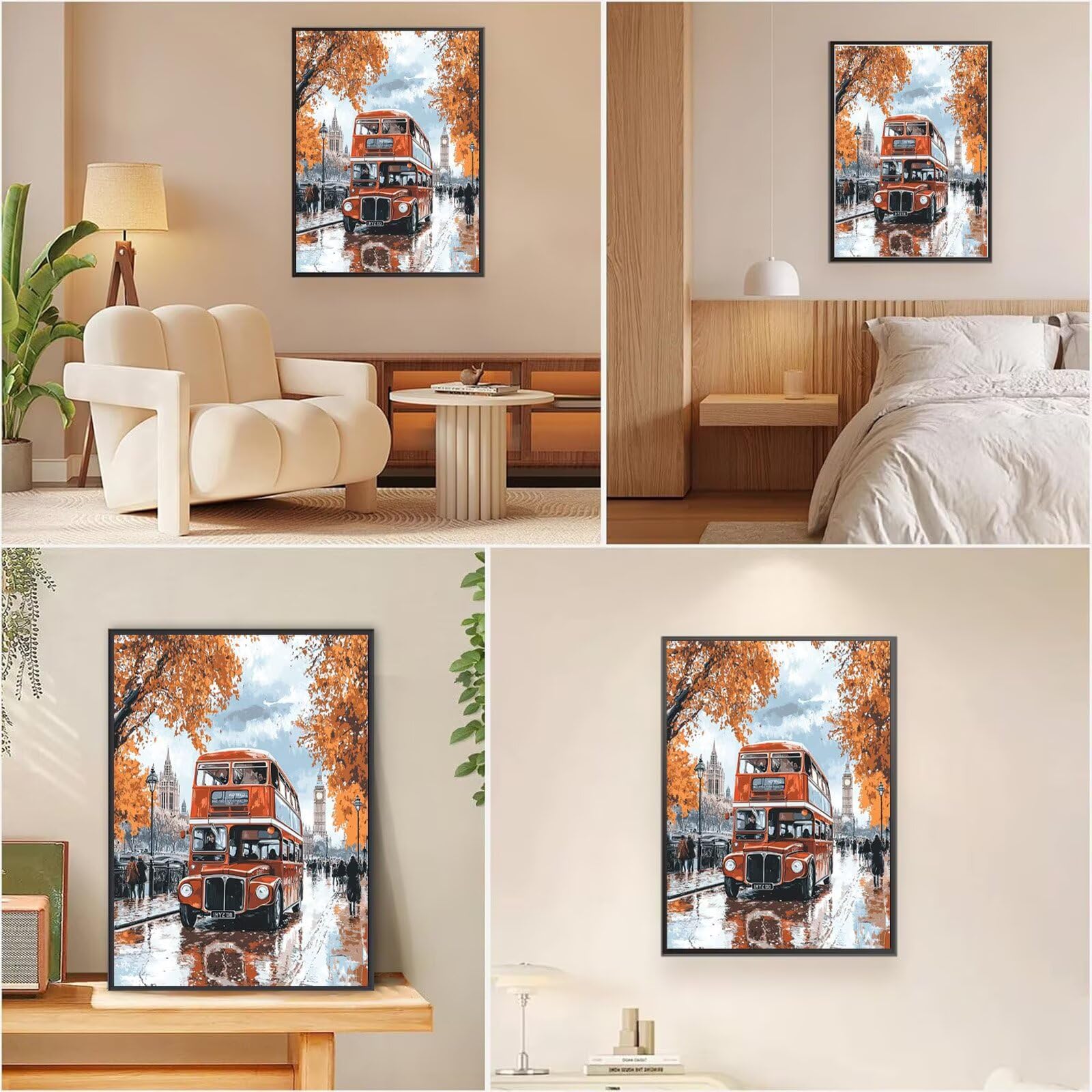 Diamond Painting Auto, Stadt Diamond Painting Erwachsene 5D Runder Full Drill Diamond-painting, DIY Bastelset Kreativ Set für Erwachsene, Crystal Art Home Wand Dekor, Geschenke 70x100cm, Model685