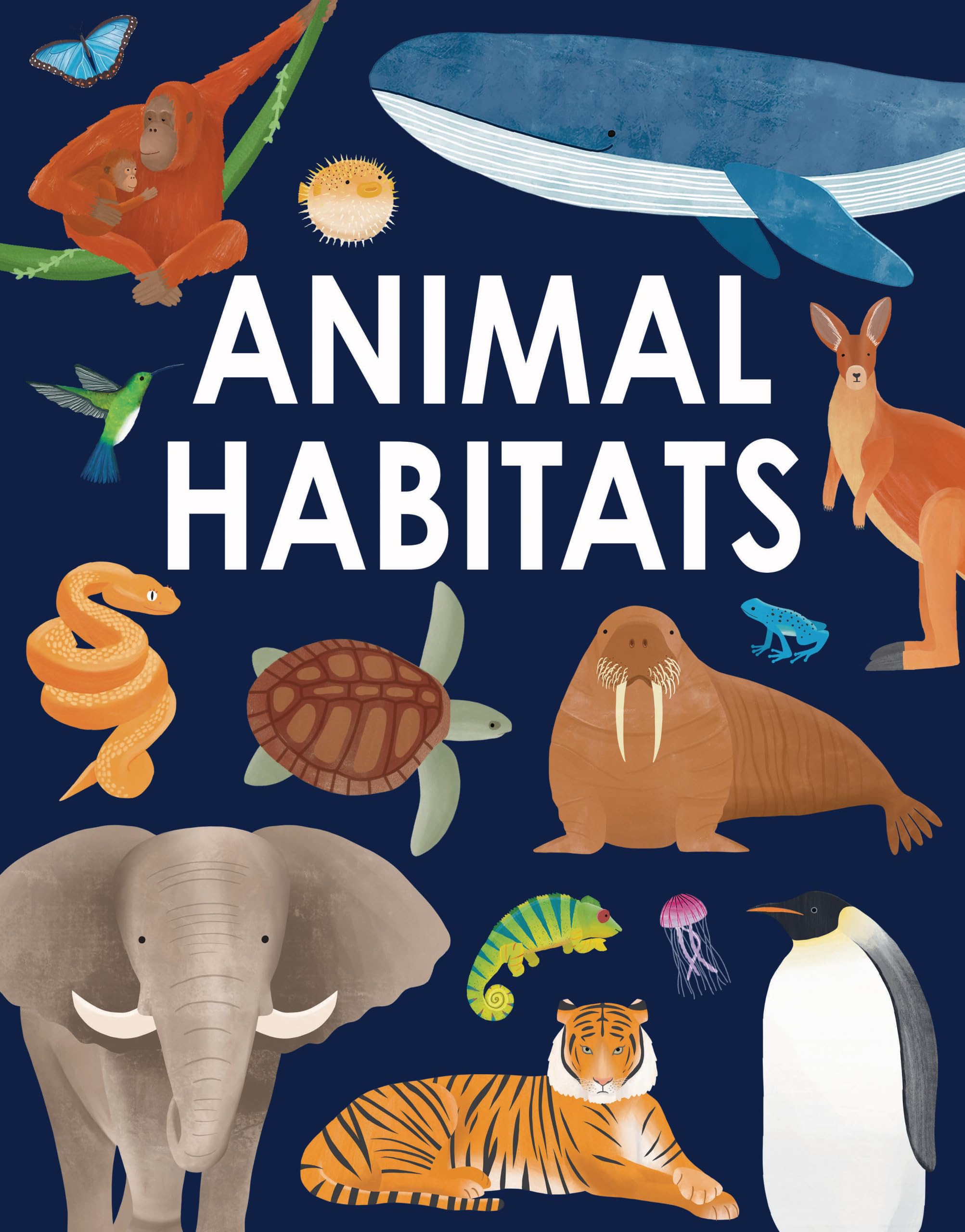 Animal Habitats: Explore sun-baked deserts, untamed jungles, spectacular undersea worlds, and frozen polar regions