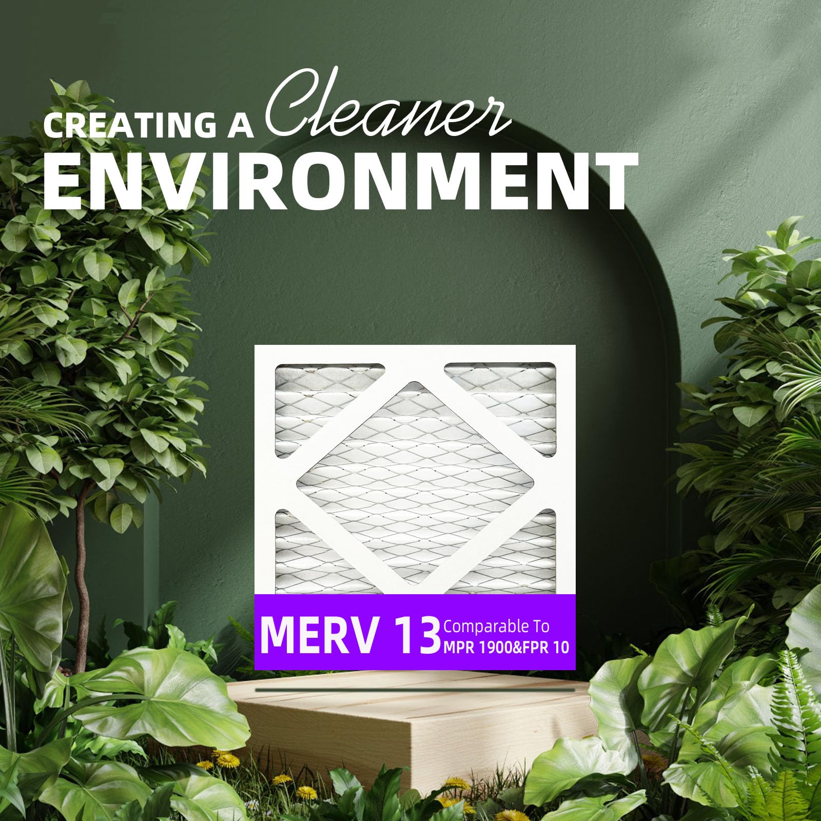 Filtro dell'aria pieghettato MERV 13 (35 x 35 x 1,9 cm) (dimensioni effettive: 35 x 35 x 1,9 cm) MPR 1900 e FPR 10, filtri aria per forno
