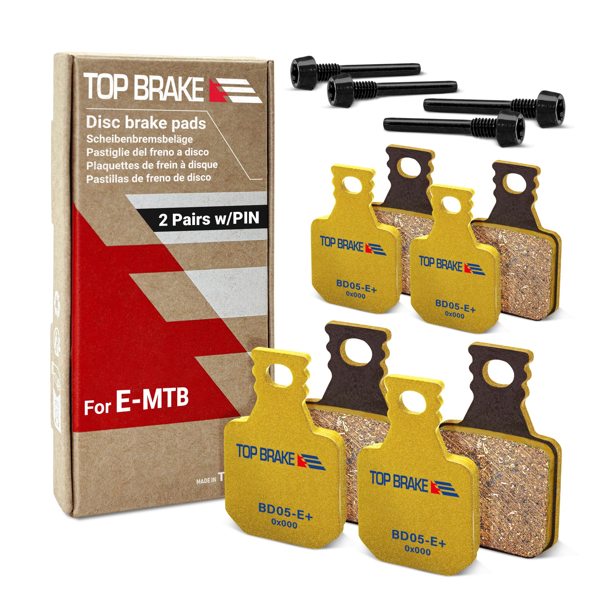 TOP BRAKE Pastillas de Freno de Disco compatibles con MAGURA MT5 MT5e MT7 MT7 Pro MT Thirty | MTB eMTB Trail All Mountain Downhill Enduro | 2026 iF Design Award