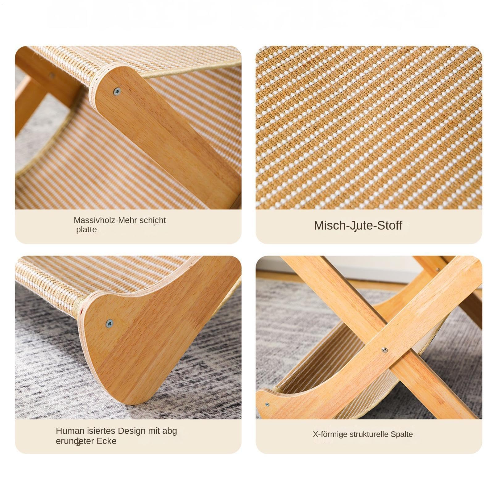 Sofá rascador de gatos Sofá De 2 Capas Plegable Interactivo Multiusos | Juguete rascador para gatos Juego en casa, adiestramiento, ejercicio físico, antiaburrimiento, estimulación mental, familia