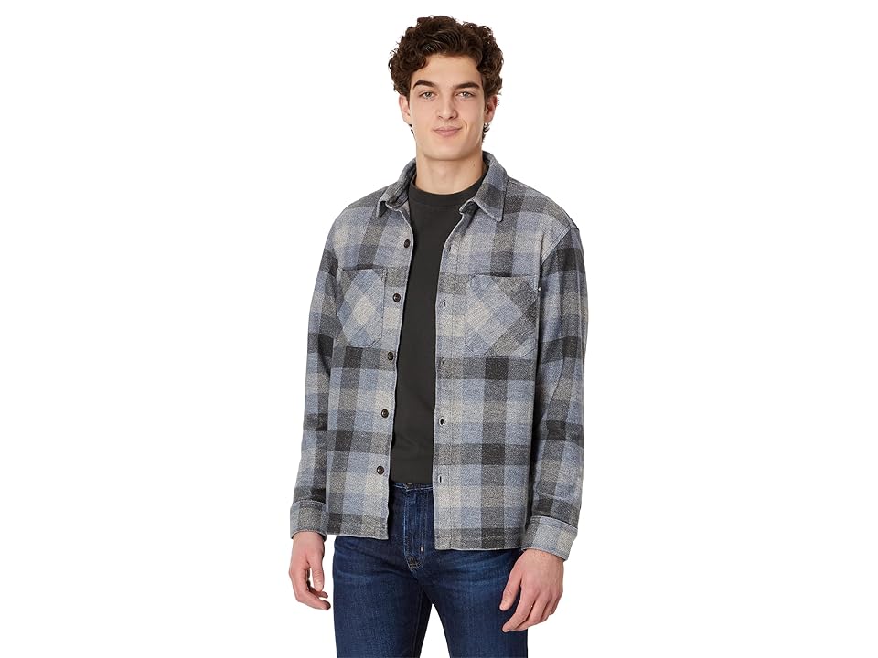 AG Jeans Elias (Glen Buffalo Check Blue Ice) Men's Clothing INTERNATIONAL SHIPPING