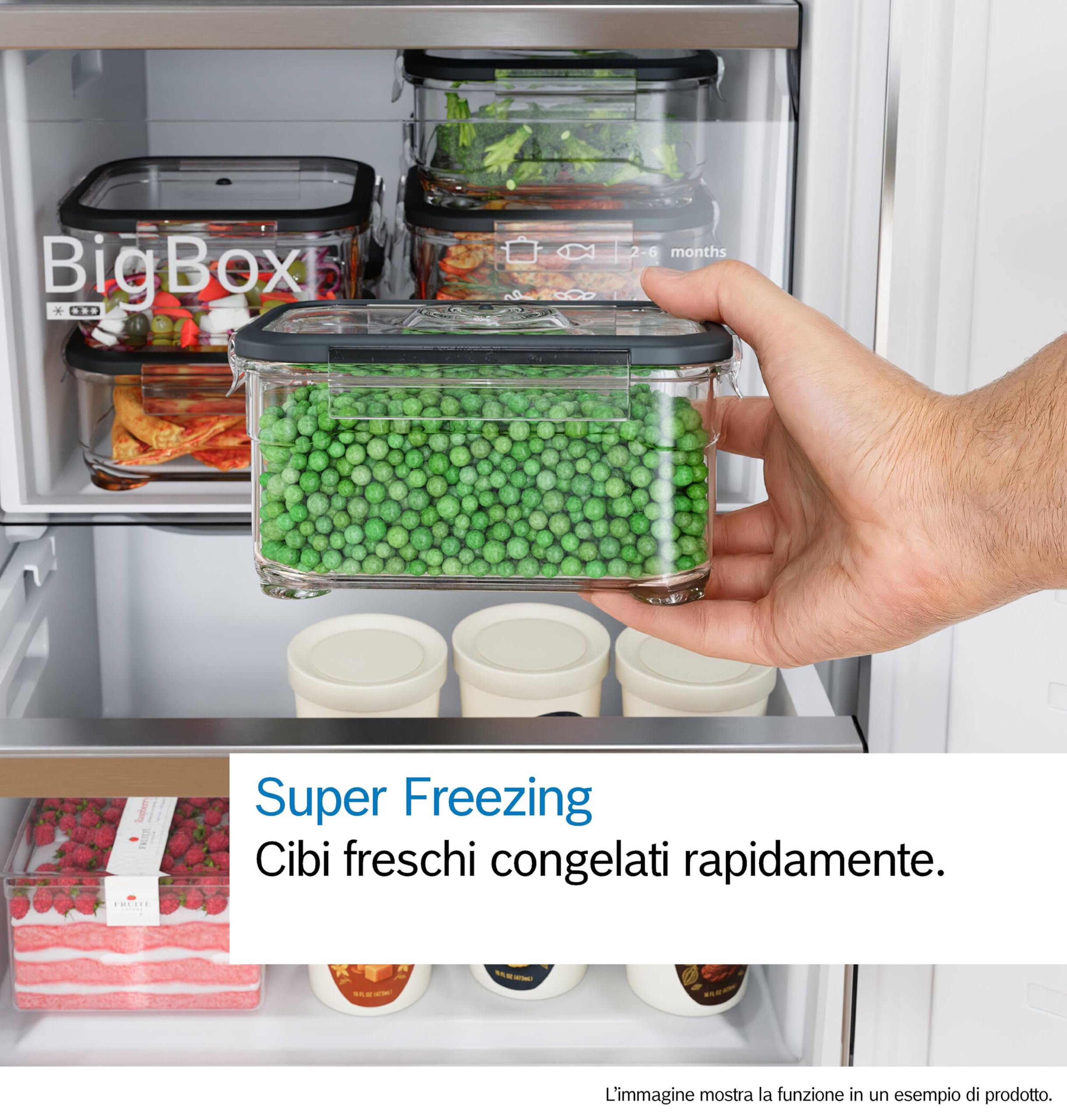 Bosch KGN392LAG Serie 4, Frigorifero combinato da libera installazione, Total No Frost, VitaFresh XXL: Spazio extra-large per i tuoi cibi freschi, PerfectFit, Luce LED, Acciaio, 203 x 60 cm