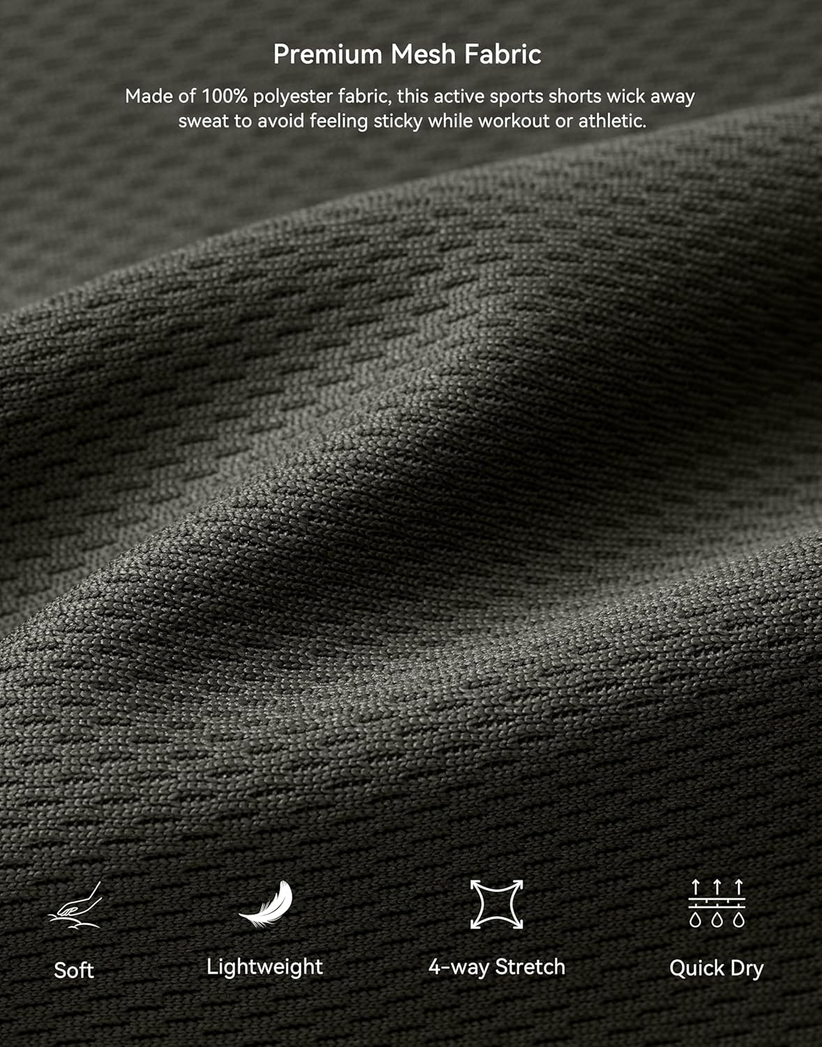 G Gradual Men's Athletic Shorts with Pockets 11" Long Basketball Shorts Lightweight Quick Dry Gym Workout Shorts for Men - Image 5