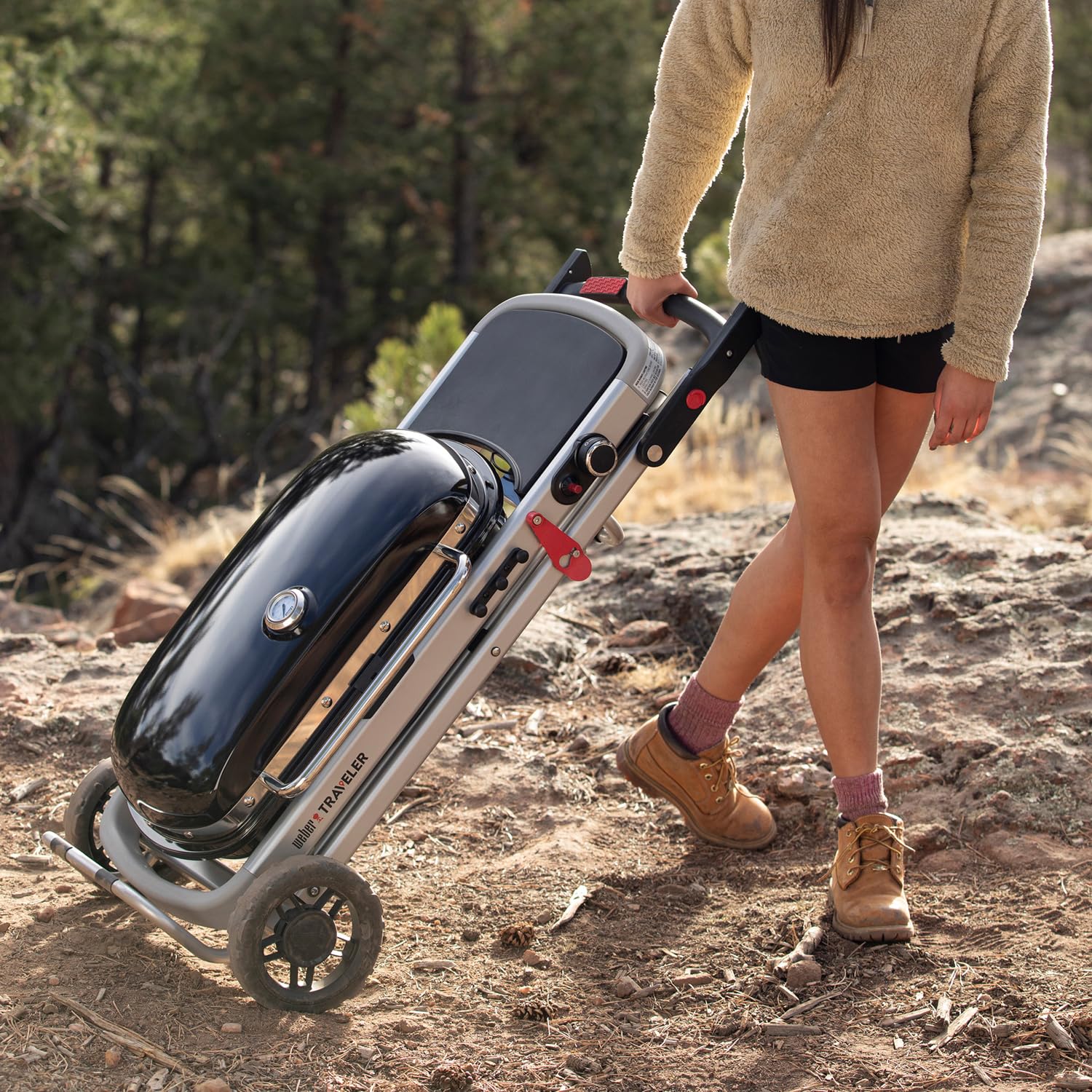 Weber Traveler Barbecue a Gas da Viaggio Nero