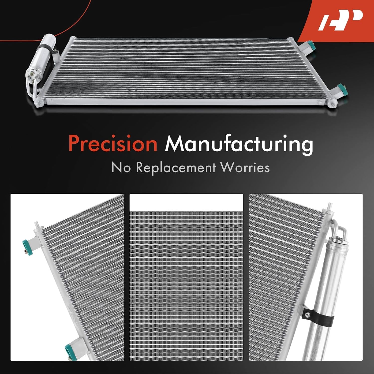 A-Premium Air Conditioning A/C Condenser Compatible with 2002-2007 Nissan X-Trail L4 2.5L, Replace# 921008H300