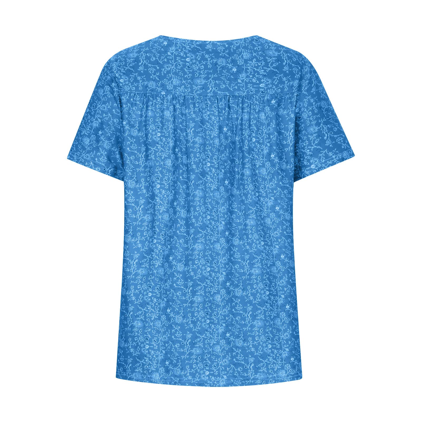 Top da donna elegante in pizzo, cuciture con scollo a V, camicetta a maniche corte, maglietta estiva, comoda, con stampa floreale, maglione per adolescenti, ragazze, camicette da donna